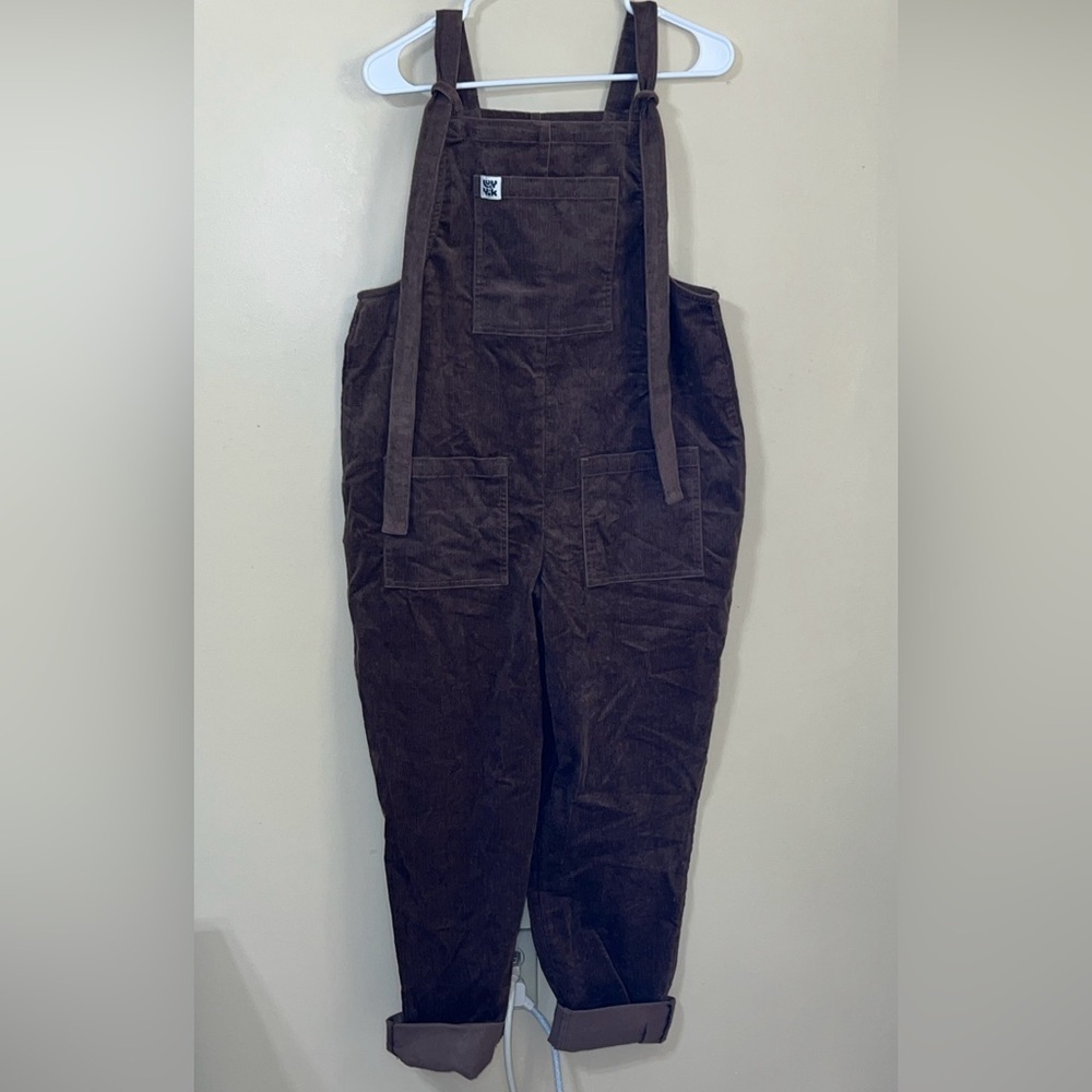 Lucy & Yak Original Dungarees Corduroy Overalls in Cocoa Brown US 6 NWT - Picture 3 of 5